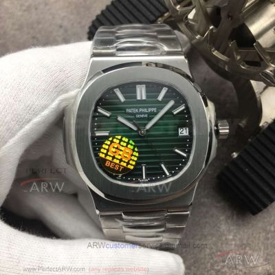 GB Best Replica Patek Philippe Nautilus 5711 Black-Green Dial SS Case 40 MM 9015 Automatic Watch